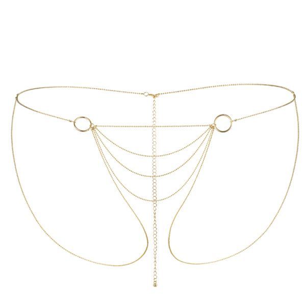 Bijoux Indiscrets (Іспанія) Ланцюжок-трусики Bijoux Indiscrets Magnifique Bikini Chain – Gold, прикраса для тіла