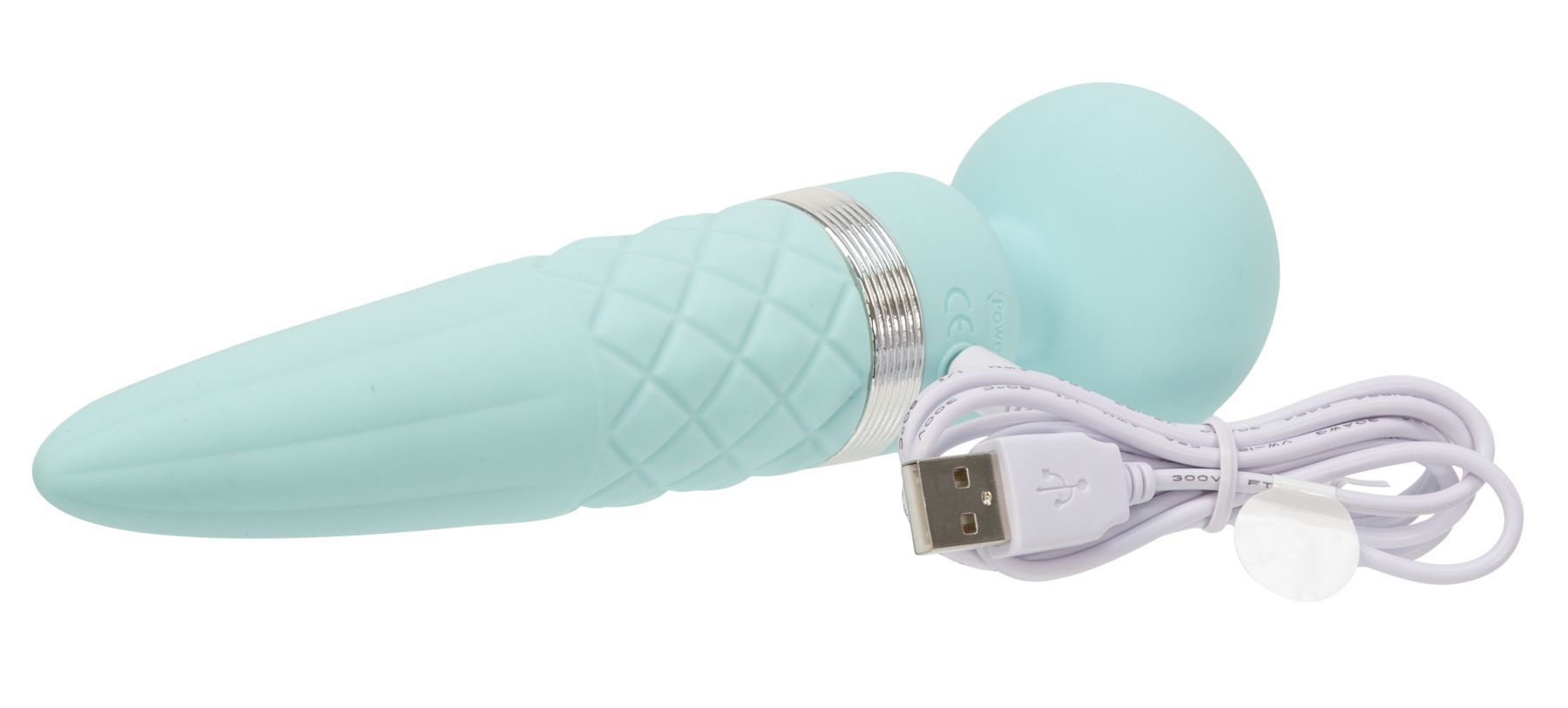 Pillow Talk (Канада) Вібромасажер 2в1 PILLOW TALK - Sultry Teal, класичний масажер і вібратор з ротацією, підігрів