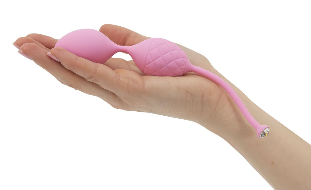 Pillow Talk (Канада) Розкішні вагінальні кульки PILLOW TALK - Frisky Pink з кристалом, діаметр 3,2 см, вага 49-75гр