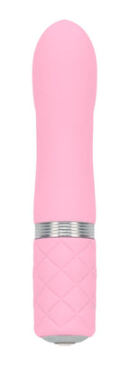 Роскошный вибратор PILLOW TALK - Flirty Pink с кристаллом Swarovski, гибкая головка