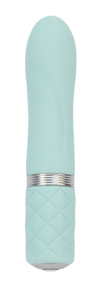 Розкішний вібратор PILLOW TALK - Flirty Teal з кристалом Swarovski, гнучка голов