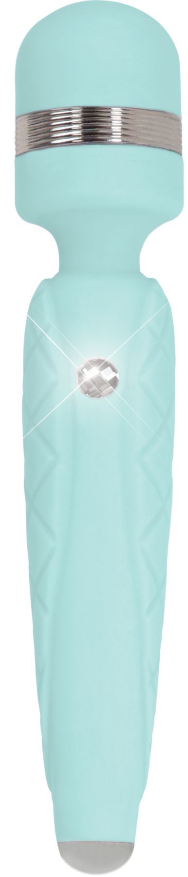 Pillow Talk (Канада) Розкішний вібромасажер PILLOW TALK - Cheeky Teal з кристалом Swarovski, плавне підвищення потужності