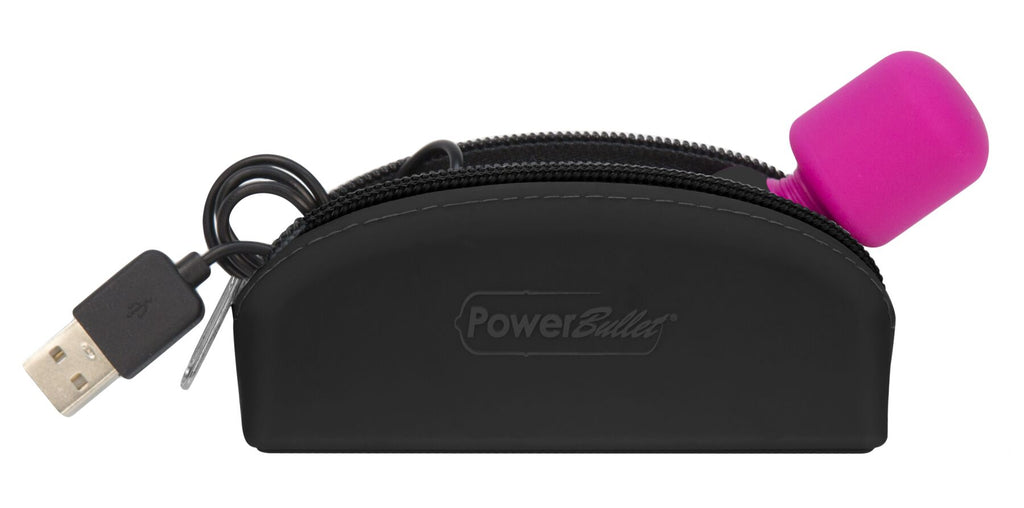 PalmPower (Канада) Мінівібромасажер PalmPower Pocket із чохлом на блискавці, водостійкий, перезаряджуваний, довжина 9см