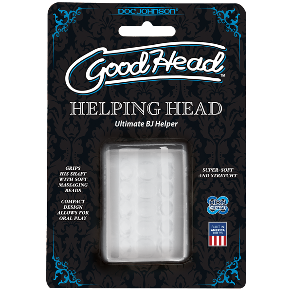 Мастурбатор Doc Johnson GoodHead - Helping Head ULTRASKYN, отличный помощник для орального секса
