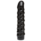 Дилдо Doc Johnson CodeBlack - 8 Inch Raging Vac-U-Lock із стимулювальним рельєфом, діаметр 3,8 см