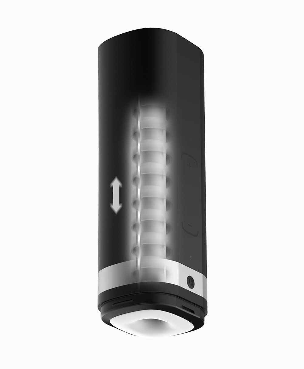 Kiiroo (Нідерланди) Інтерактивний мастурбатор Kiiroo Onyx 2, 10 стискальних кільця, не треба рухати, теледільдоніка