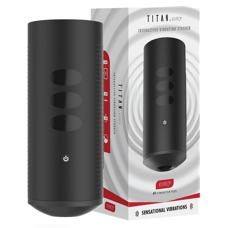 Kiiroo (Нідерланди) Інтерактивний мастурбатор Kiiroo Titan, 9 вібромоторів, теледільдоніка