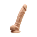 Фаллоимитатор SilexD Vetus Flesh (MODEL 1 size 8in), двухслойный, силикон + Silexpan, диаметр 4,2см