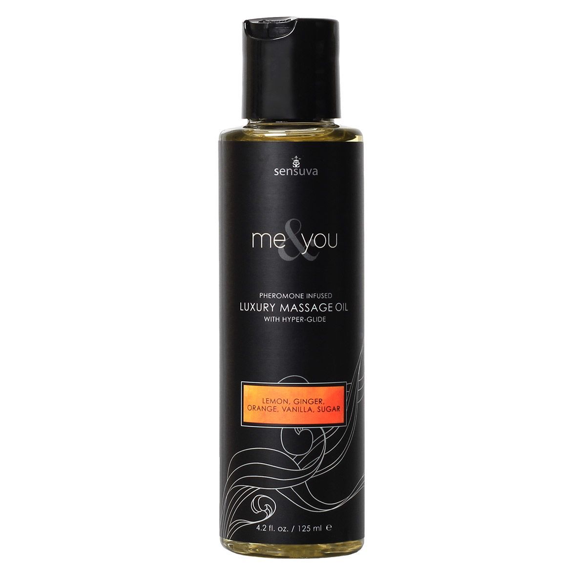 Sensuva (США) Масажна олія Sensuva Me&You Lemon, Ginger, Orange, Vanilla & Sugar (125 мл) із феромонами