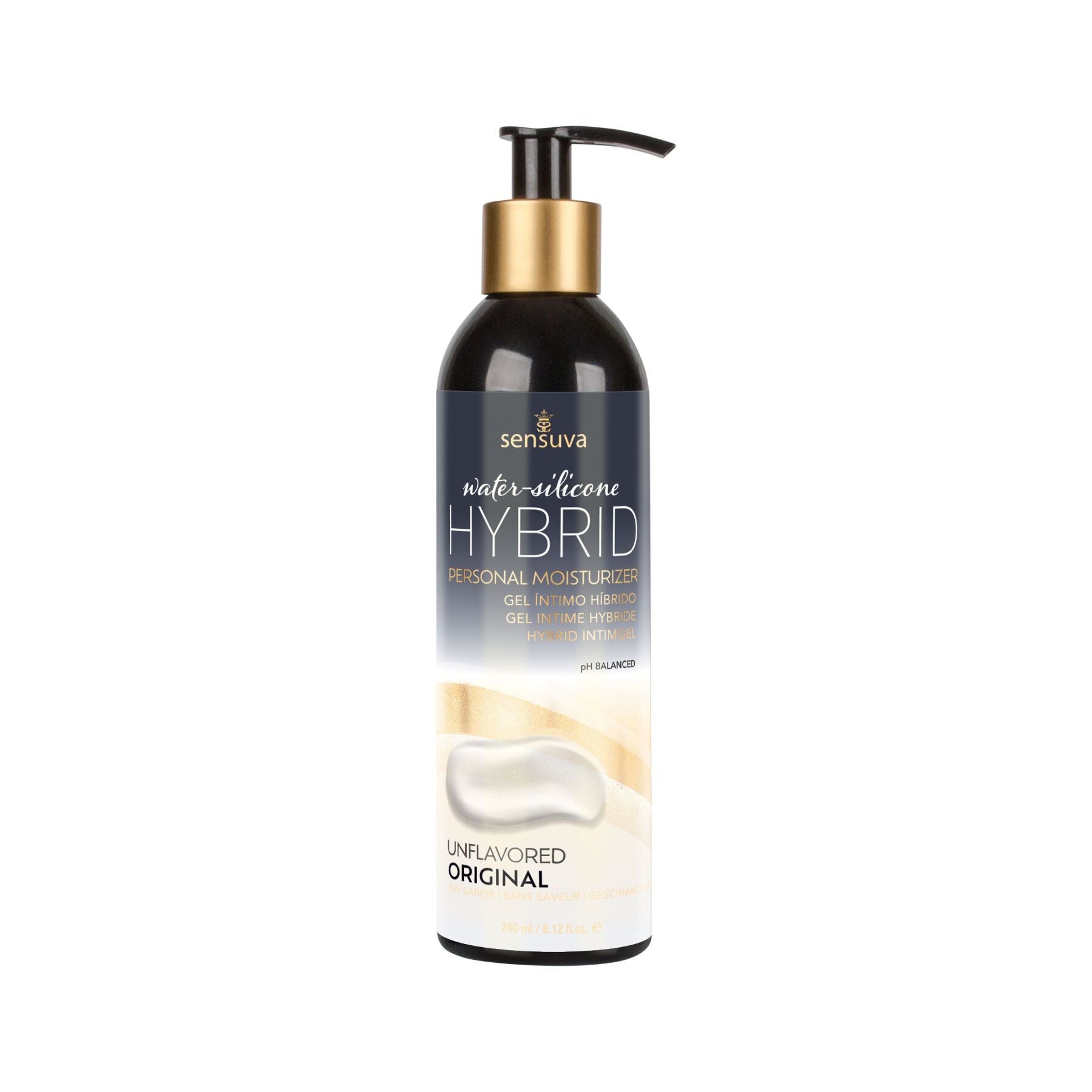 Sensuva (США) Змазка водно-силіконова Sensuva Hybrid Formula (240 мл) без цукру, можна для оральних пестощів