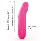 Вибратор Dorcel Real Vibration S Magenta 2.0, диаметр 3,7см, перезаряжаемый, для точки G