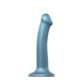 Strap-On-Me (Франція) Насадка для страпону Strap-On-Me Mono Density Dildo M Blue, діам. 3,3 см, одношаровий силікон, гнучк