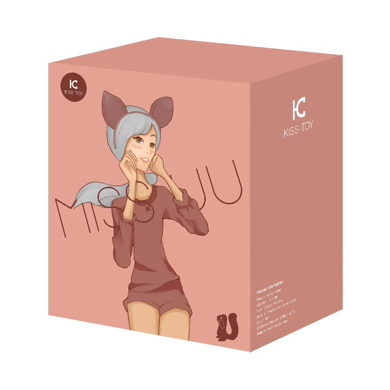 KISSTOY (Китай) Вакуумний стимулятор з вібрацією KISTOY Miss UU Orange, іграшка 2-в-1