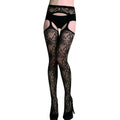 JSY (Китай) Ажурні панчохи з поясом One Size
