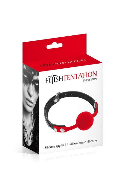 Fetish Tentation (Франція) Класичний кляп з силіконовою кулькою Fetish Tentation Silicone Gag Ball