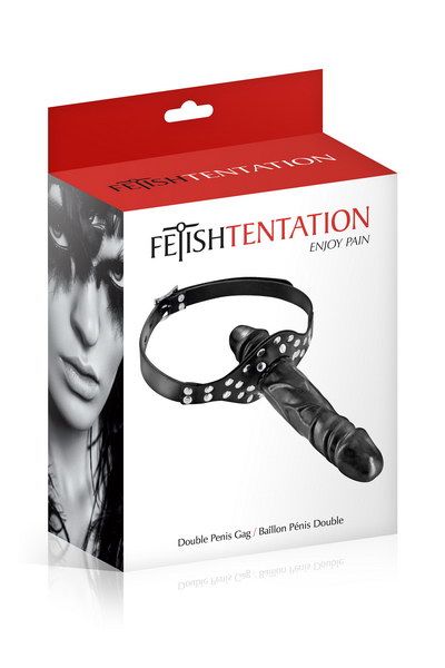 Fetish Tentation (Франція) Кляп з подвійним фалоімітатором Fetish Tentation Double Penis Gag