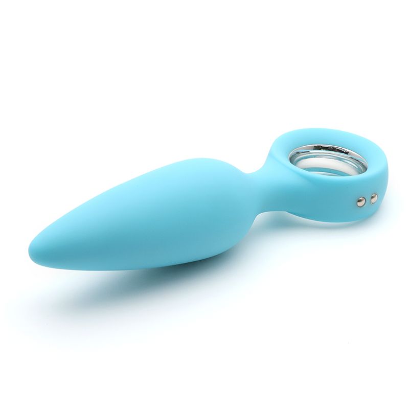 KISSTOY (Китай) Анальна вібропробка KISTOY Orville Blue, діаметр 3 см