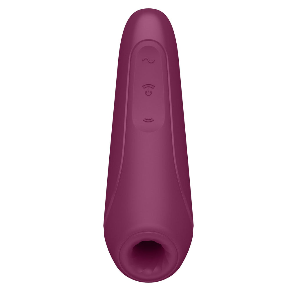 Вакуумний кліторальний стимулятор Satisfyer Curvy 1+ Rose Red з керуванням через інтернет