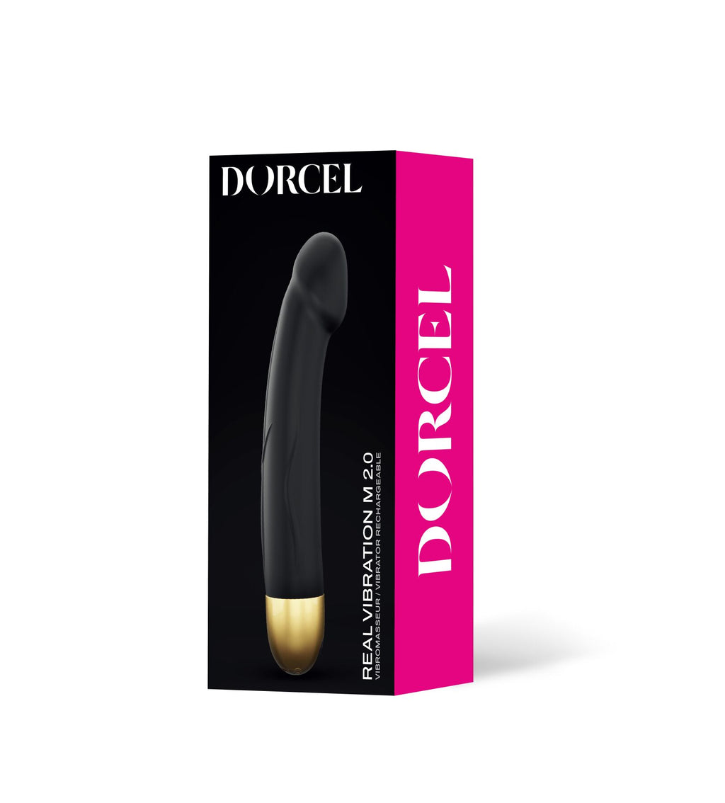 Dorcel (Франція) Вібратор Dorcel Real Vibration M Gold 2.0, діаметр 3,7см, перезаряджається, для точки G