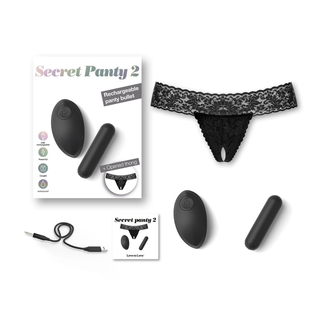 Love To Love (Франція) Вібратор Love To Love SECRET PANTY 2, в комплекті трусики, віброкуля, пульт ДК, 10 режимів роботи