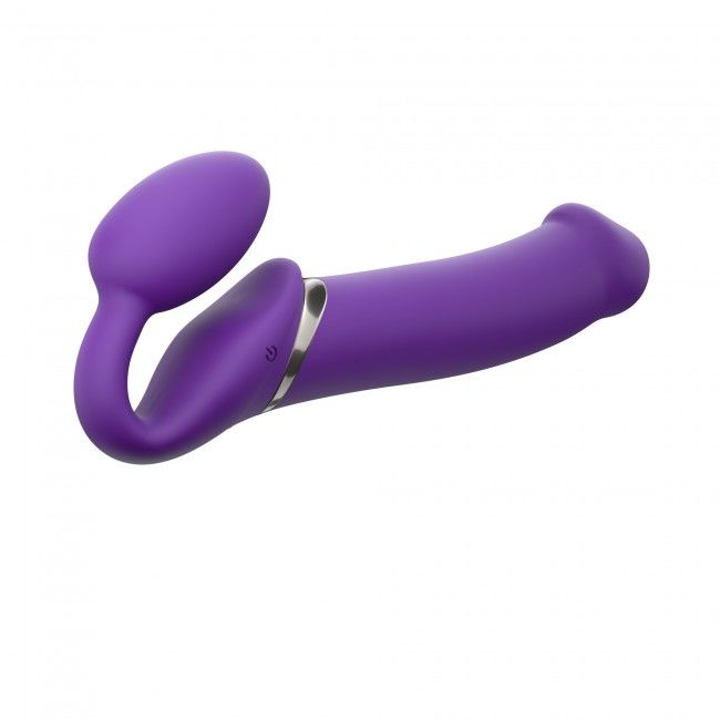 Strap-On-Me (Франція) Безремінний страпон з вібрацією Strap-On-Me Vibrating Violet XL, діам. 4,7см, пульт ДК, регульований