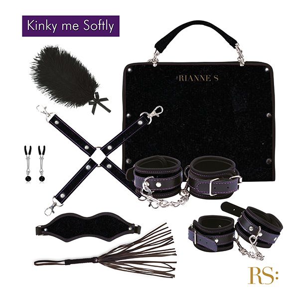 RIANNE S (Нідерланди) Подарунковий набір для BDSM RIANNE S — Kinky Me Softly Black: 8 предметів для задоволення