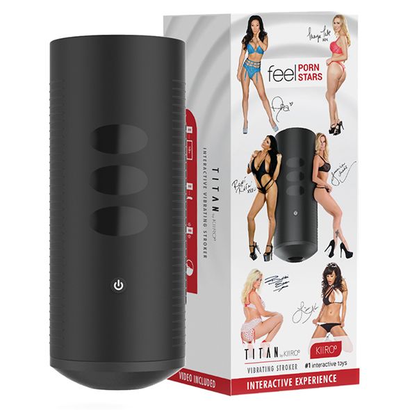 Kiiroo (Нідерланди) Інтерактивний мастурбатор Kiiroo Titan Feel Pornstars Experience, 9 вібромоторів, теледільдоніка