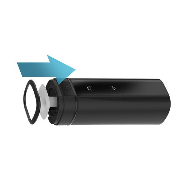 Kiiroo (Нідерланди) Мастурбатор Kiiroo Onyx +, 10 стисних кілець, не треба рухати, теледільдоніка
