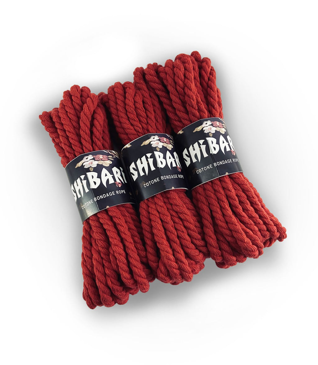 Feral Feelings (Україна) Бавовняна мотузка для шібарі Feral Feelings Shibari Rope, 8 м червона