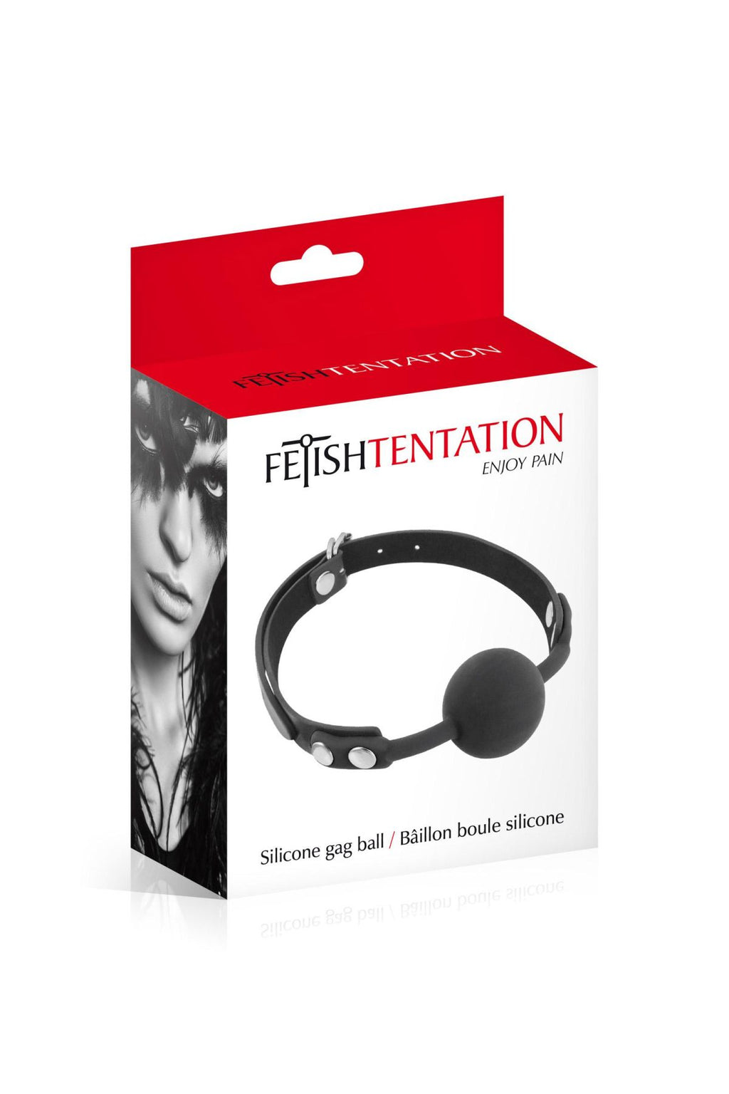 Fetish Tentation (Франція) Класичний кляп з силіконовою кулькою Fetish Tentation Silicone Gag Ball