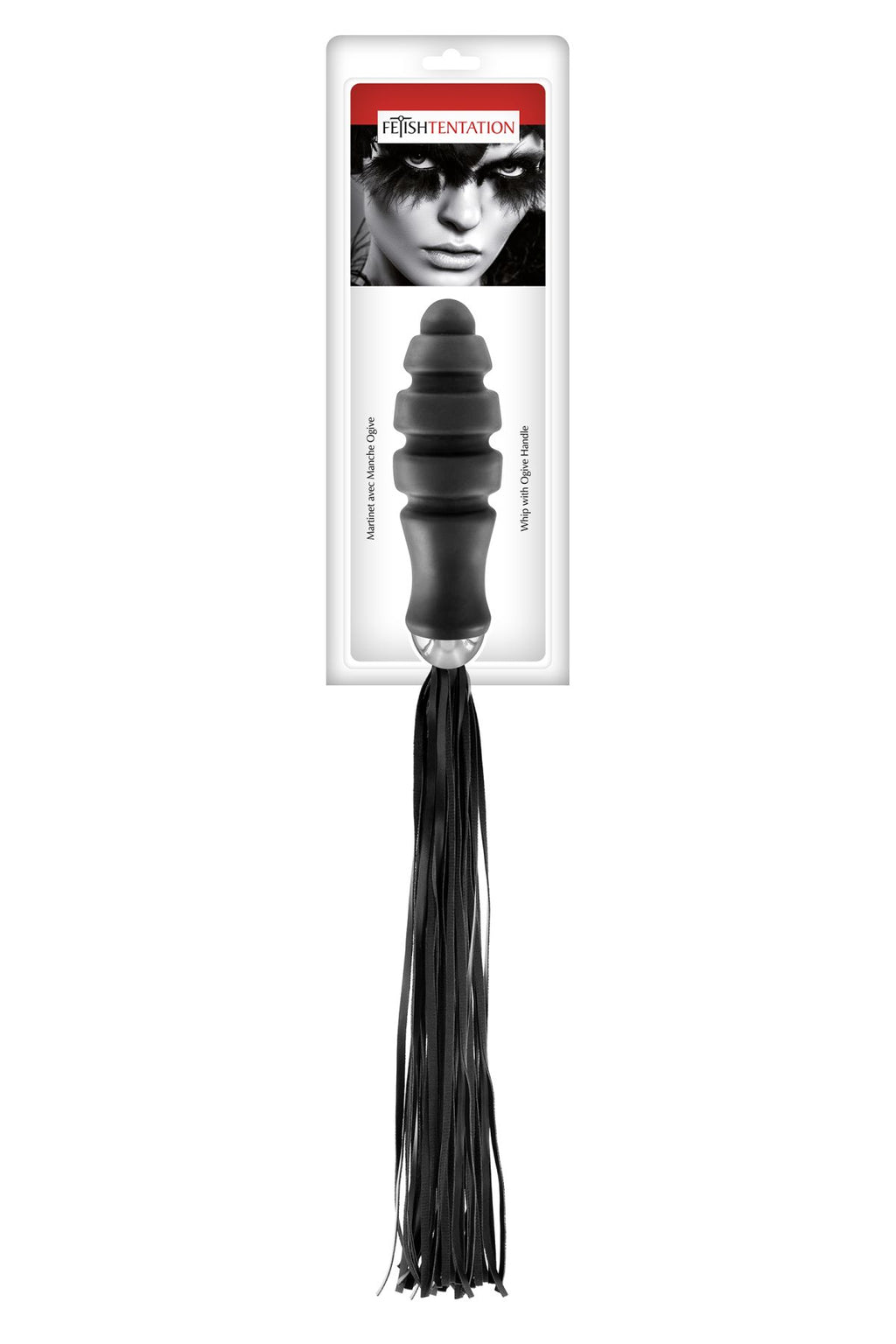 Fetish Tentation (Франція) Флогер з ручкою для проникнення Fetish Tentation Whip with Ogive Handle
