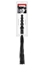 Флогер з ручкою - анальним намистом Fetish Tentation Whip with Rosary Handle