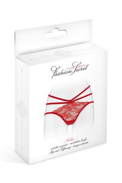 Fashion Secret (Франція) Трусики з відкритою попкою Fashion Secret Nadia Red