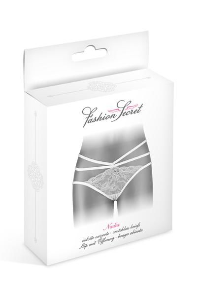 Fashion Secret (Франція) Трусики з відкритою попкою Fashion Secret Nadia White