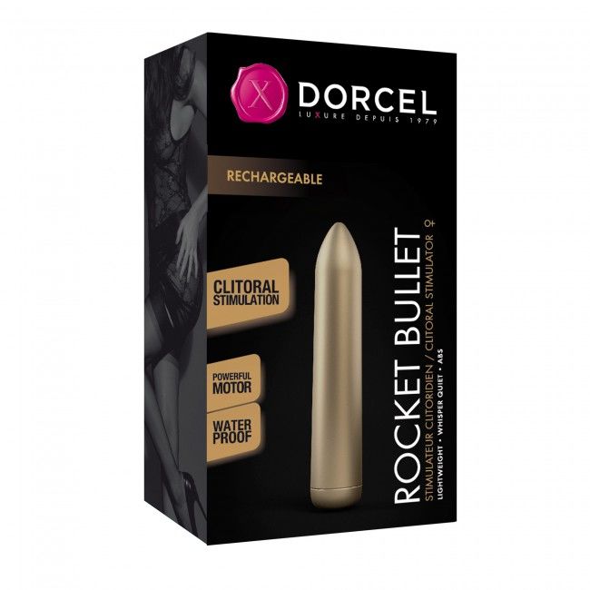 Перезаряджувана віброкуля Dorcel Rocket Bullet Gold