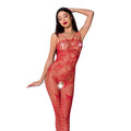 Passion (Польща) Ажурний бодістокінг з інтимними вирізами Passion BS076 red