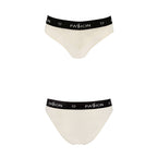 Трусики з широкою гумкою і мереживом Passion PS001 PANTIES, ecru
