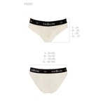 Трусики з широкою гумкою і мереживом Passion PS001 PANTIES, ecru
