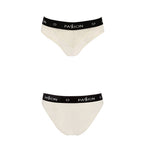 Трусики з широкою резинкою і мереживом Passion PS001 PANTIES XL, ecru