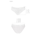 Трусики з широкою гумкою і мереживом Passion PS001 PANTIES S