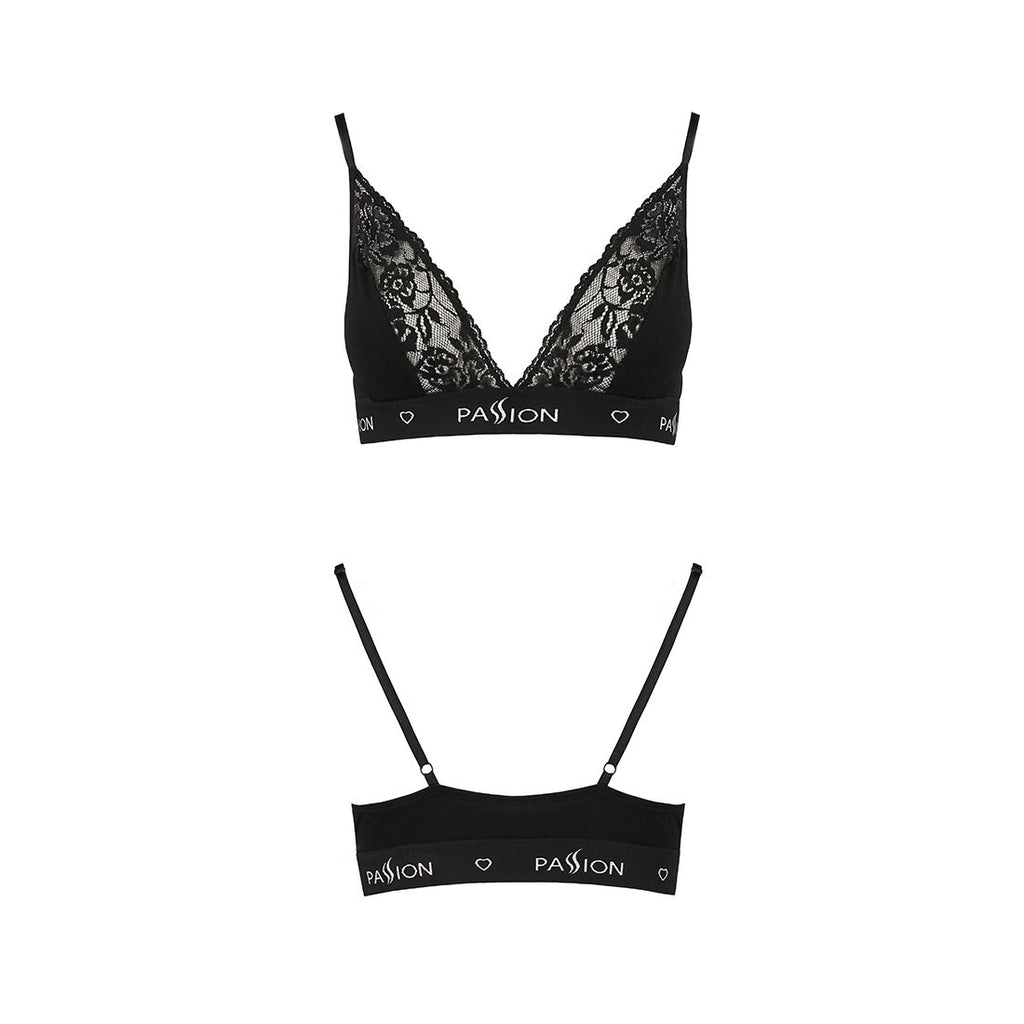 Passion (Польща) Еластичний топ з мереживом Passion PS001 TOP S, black