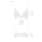 Еластичний топ з мереживом Passion PS001 TOP L