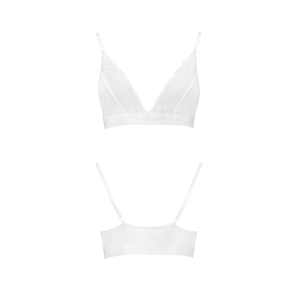 Passion (Польща) Еластичний топ з мереживом Passion PS001 TOP XL, white