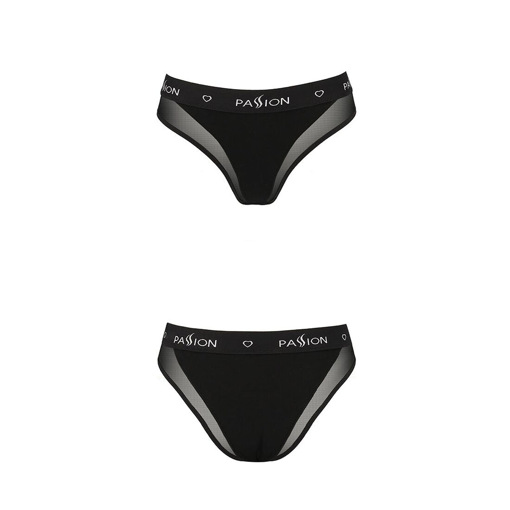 Passion (Польща) Трусики з прозорою вставкою Passion PS002 PANTIES S, black