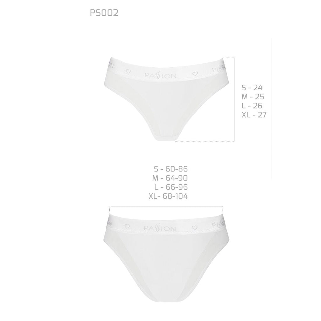 Passion (Польща) Трусики з прозорою вставкою Passion PS002 PANTIES S, white