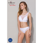 Топ з прозорою вставкою Passion PS002 TOP S
