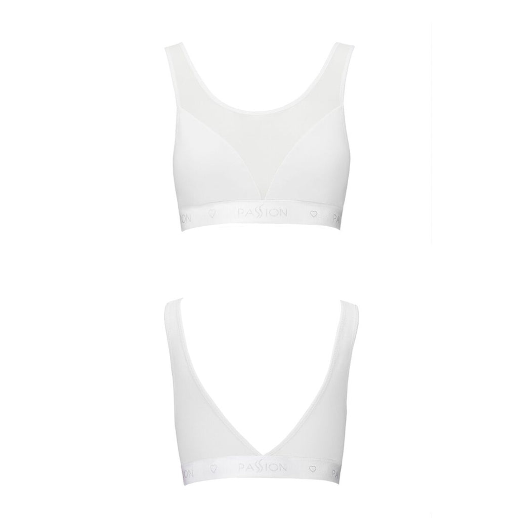Passion (Польща) Топ з прозорою вставкою Passion PS002 TOP S, white