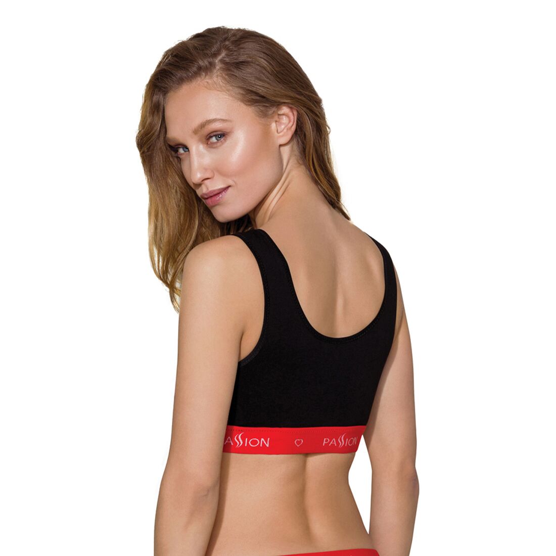 Passion (Польща) Спортивний топ на широких бретелях Passion PS003 TOP S, black