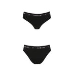 Трусики-сліпи з бавовни та еластаном Passion PS004 PANTIES L, black