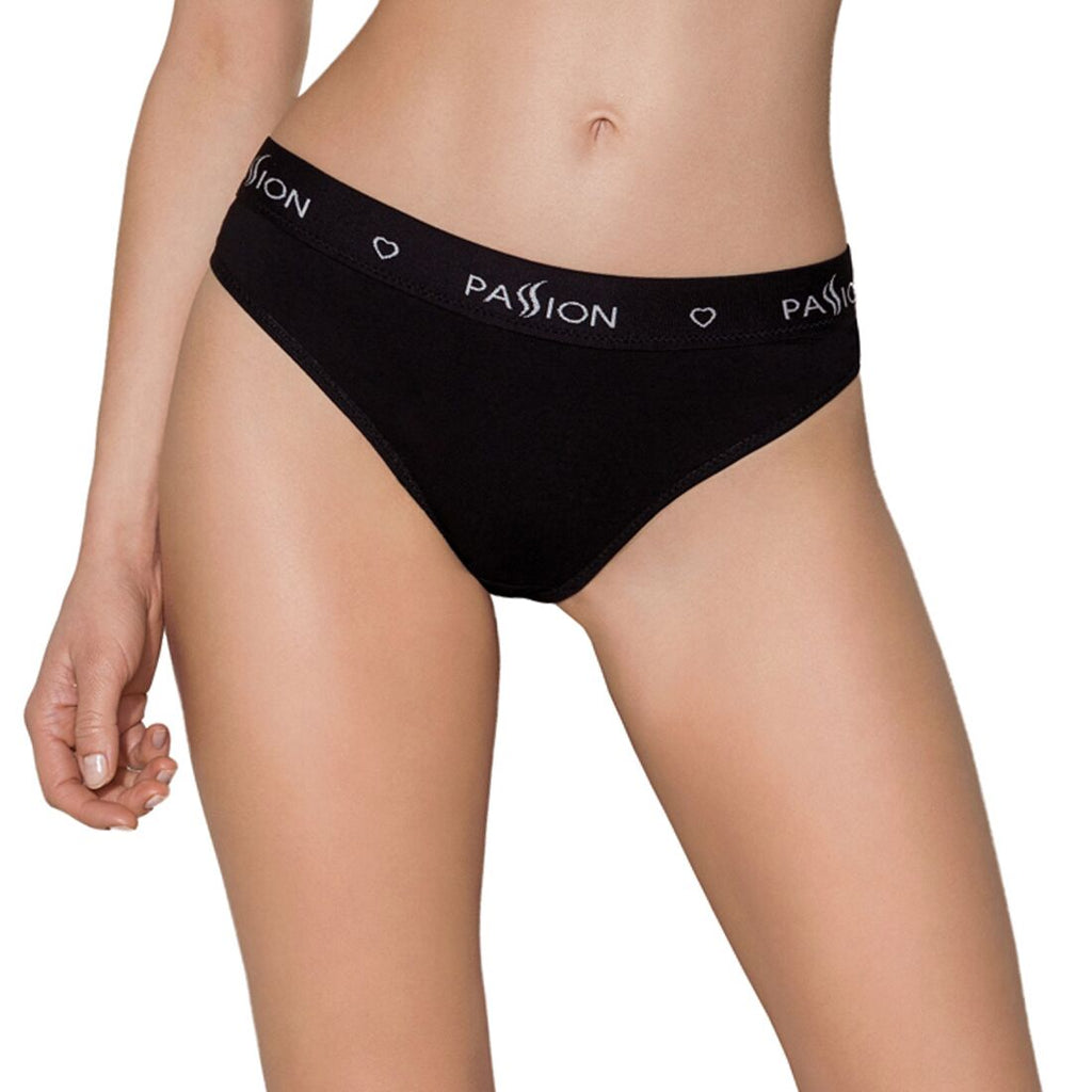 Passion (Польща) Трусики-сліпи з бавовни та еластаном Passion PS004 PANTIES L, black